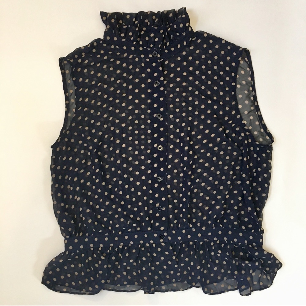 Piplette by Alice Ritter Diana Peplum Top Size 8